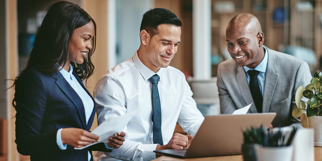 group of people discussing
